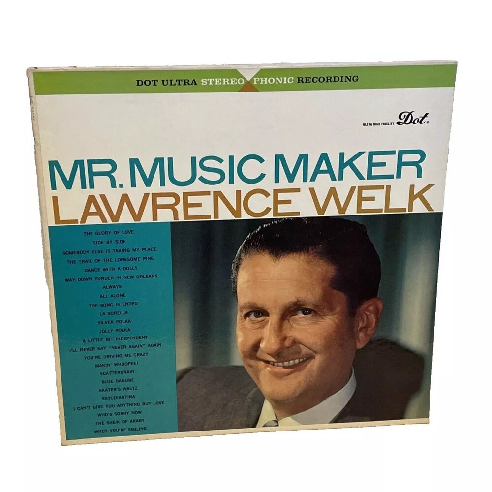 Lawrence Welk Mr. Music Maker (Vinyl, 1959) Dot Records DLP 25,164 VG+ LP Record